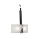 Saratoga 2 Light 16 inch Black and Polished Nickel Sconce Wall Light in Leather Black, Black/Polished Nickel, Natural Anna