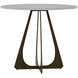 Drayton Brushed Copper and Volakas Marble Bistro Table
