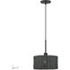 Weavington 1 Light 12 inch Black Pendant Ceiling Light