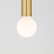 Dani LED 14 inch Aged Brass Pendant Ceiling Light