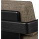 Theo Caviar Black and Rig Otter Lounge Chair