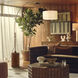 Tambo 86 inch 23.00 watt Dark Walnut and Weathered Brass Arc Floor Lamp Portable Light