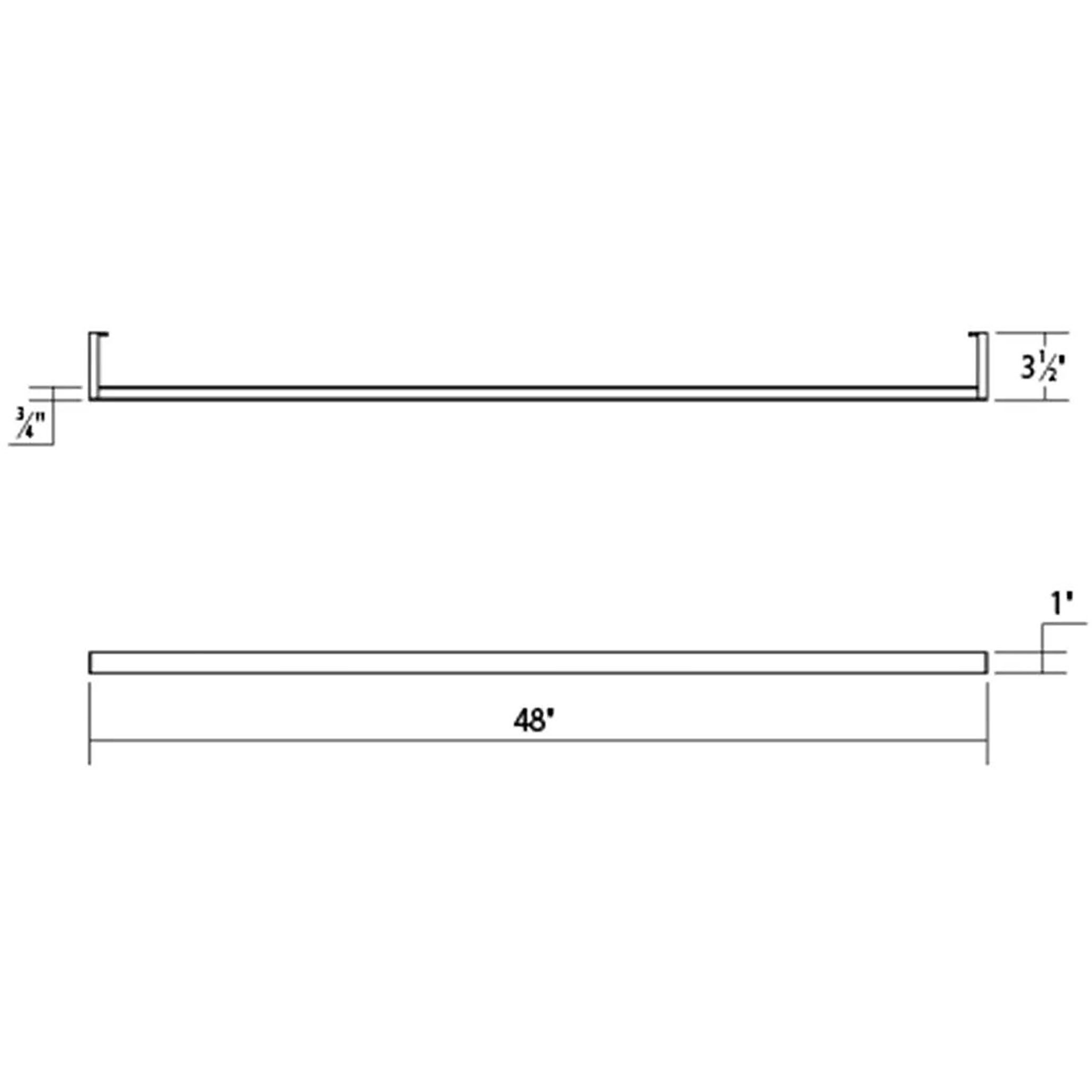 Thin-Line LED 48 inch Satin White Wall Light