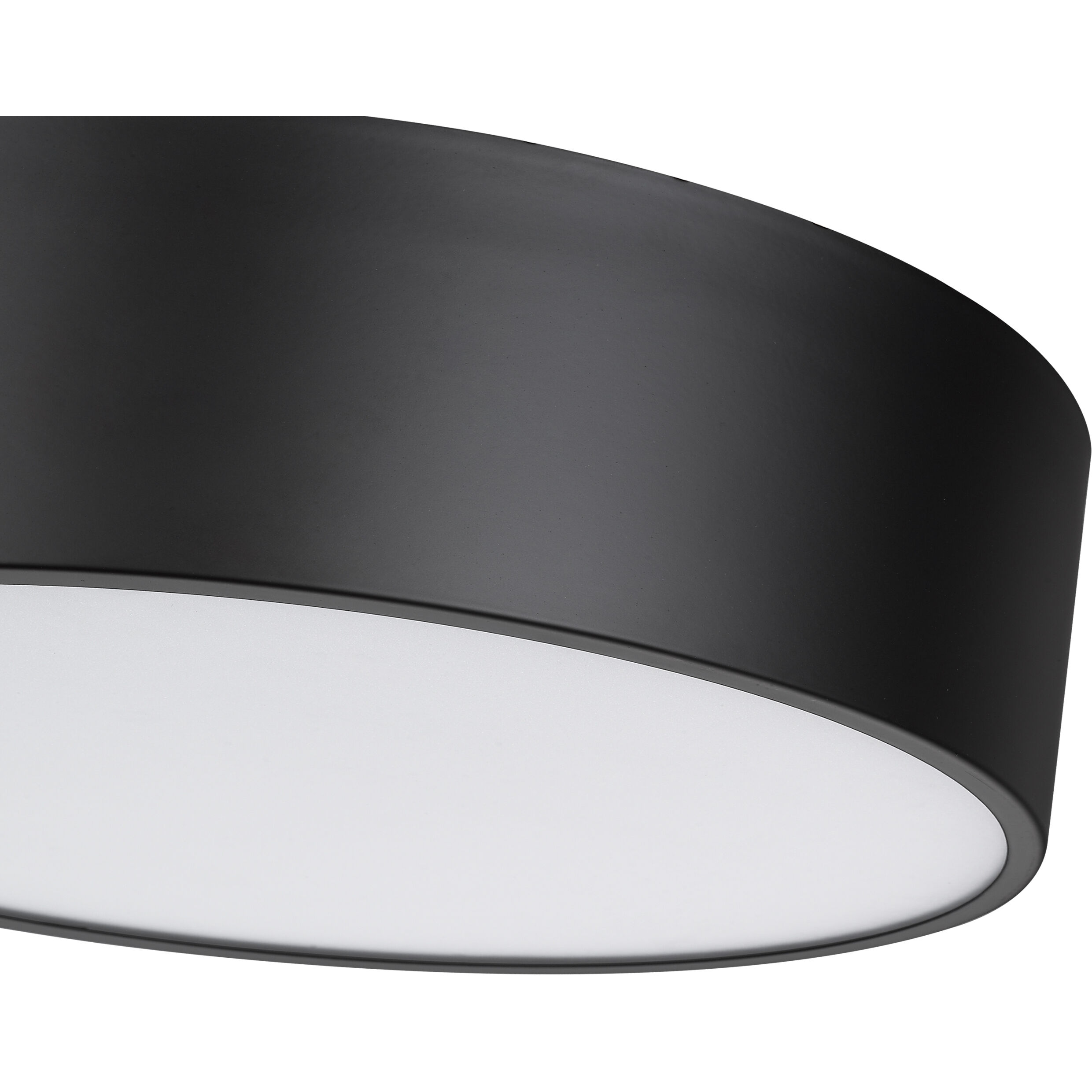 Harley 4 Light 20 inch Matte Black Flush Mount Ceiling Light