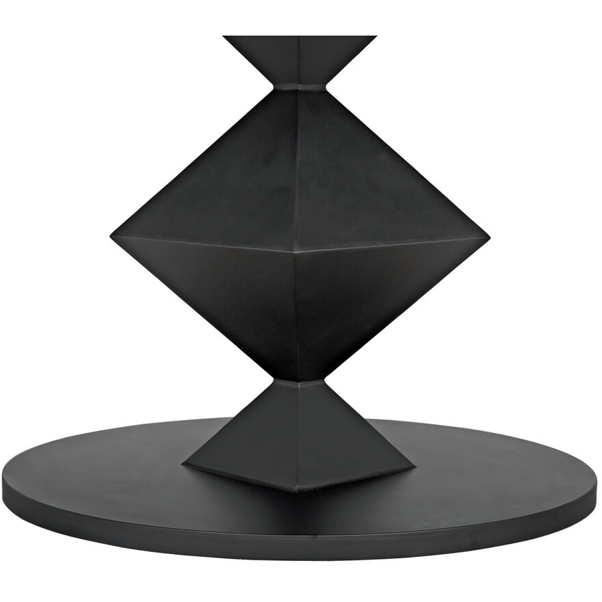 Katana 79 X 49 inch Matte Black Dining Table, Oval