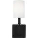 Greenwich 1 Light 5 inch Midnight Black Bath Vanity Wall Light