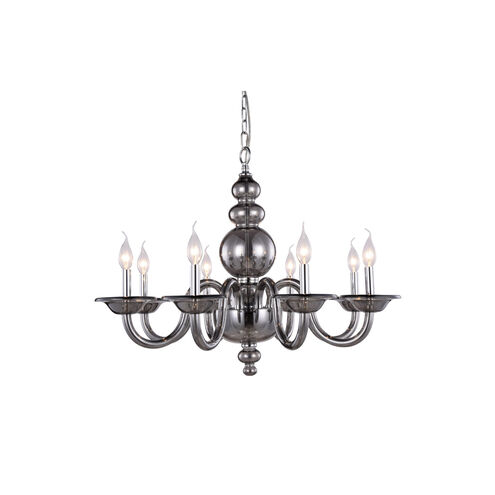 Champlain 8 Light 30 inch Silver Shade Pendant Ceiling Light