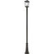 Beacon 2 Light 103.25 inch Oil Rubbed Bronze Outdoor Post Mounted Fixture in 14