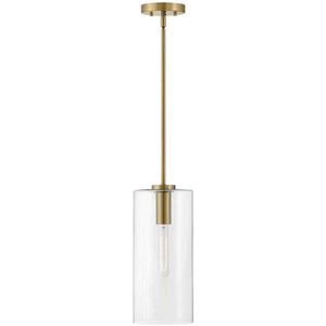 Lane LED 7 inch Lacquered Brass Pendant Ceiling Light