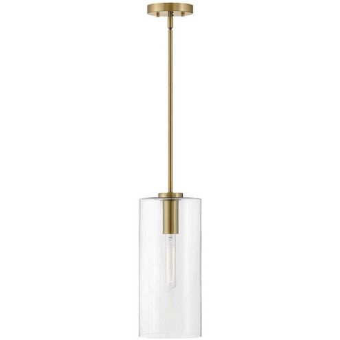 Lane LED 7 inch Lacquered Brass Pendant Ceiling Light