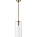 Lane LED 7 inch Lacquered Brass Pendant Ceiling Light