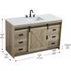 Austin 54 X 34 inch Natural Oak Bathroom Vanity Cabinet