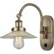 Franklin Restoration Halophane 1 Light 9 inch Antique Brass Sconce Wall Light