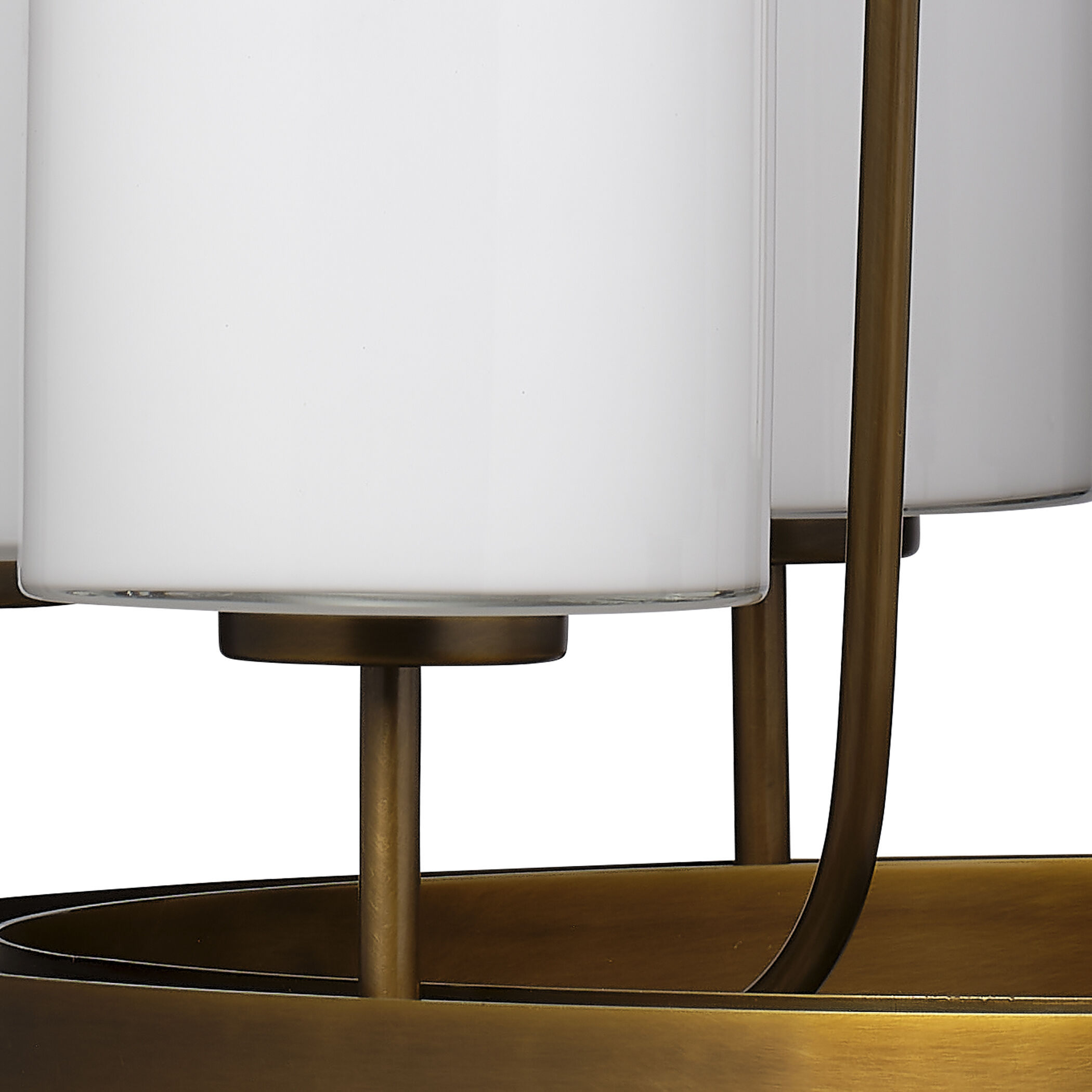 Kingdom LED 28 inch Antique Brass Chandelier Ceiling Light