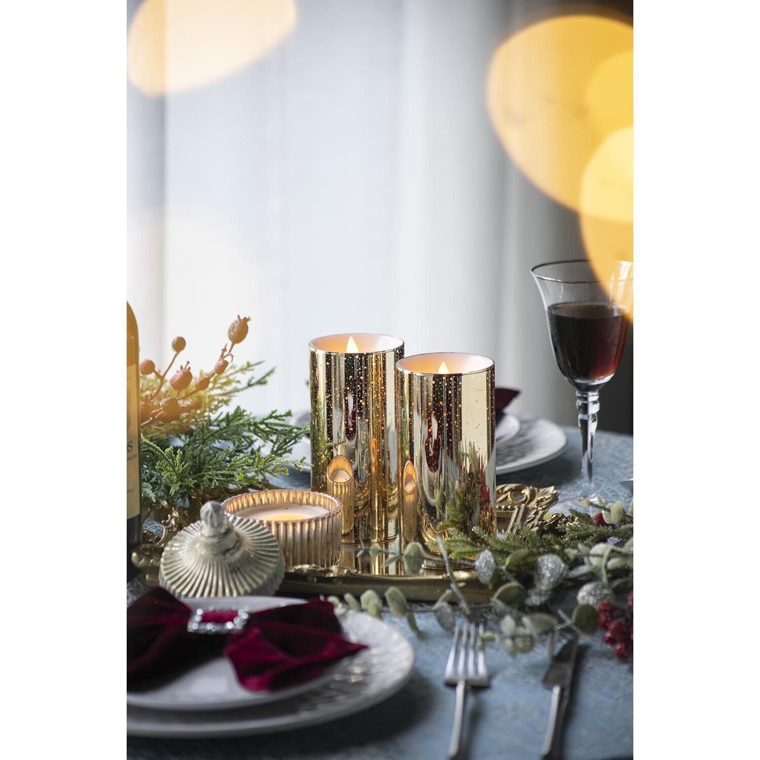 Speckled 6 X 3 inch LED Candle