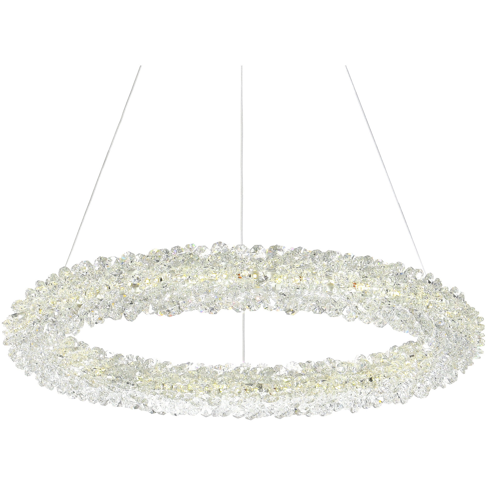 Arielle LED 17 inch Chrome Down Chandelier Ceiling Light