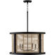 Rico 4 Light 22 inch Flat Black Pendant Ceiling Light