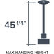 Aria Falls LED 22 inch Golden Mist Pendant Ceiling Light