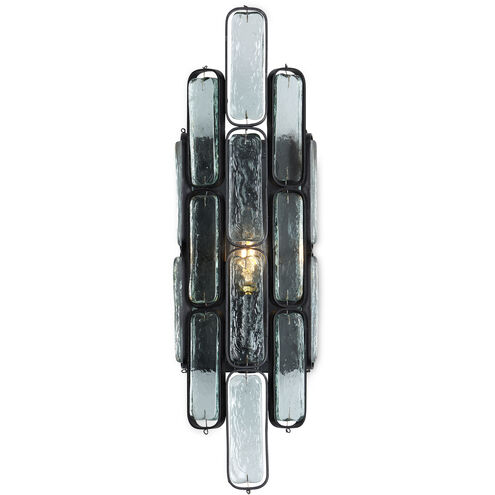 Centurion 1 Light 5 inch Clear and Satin Black ADA Wall Sconce Wall Light