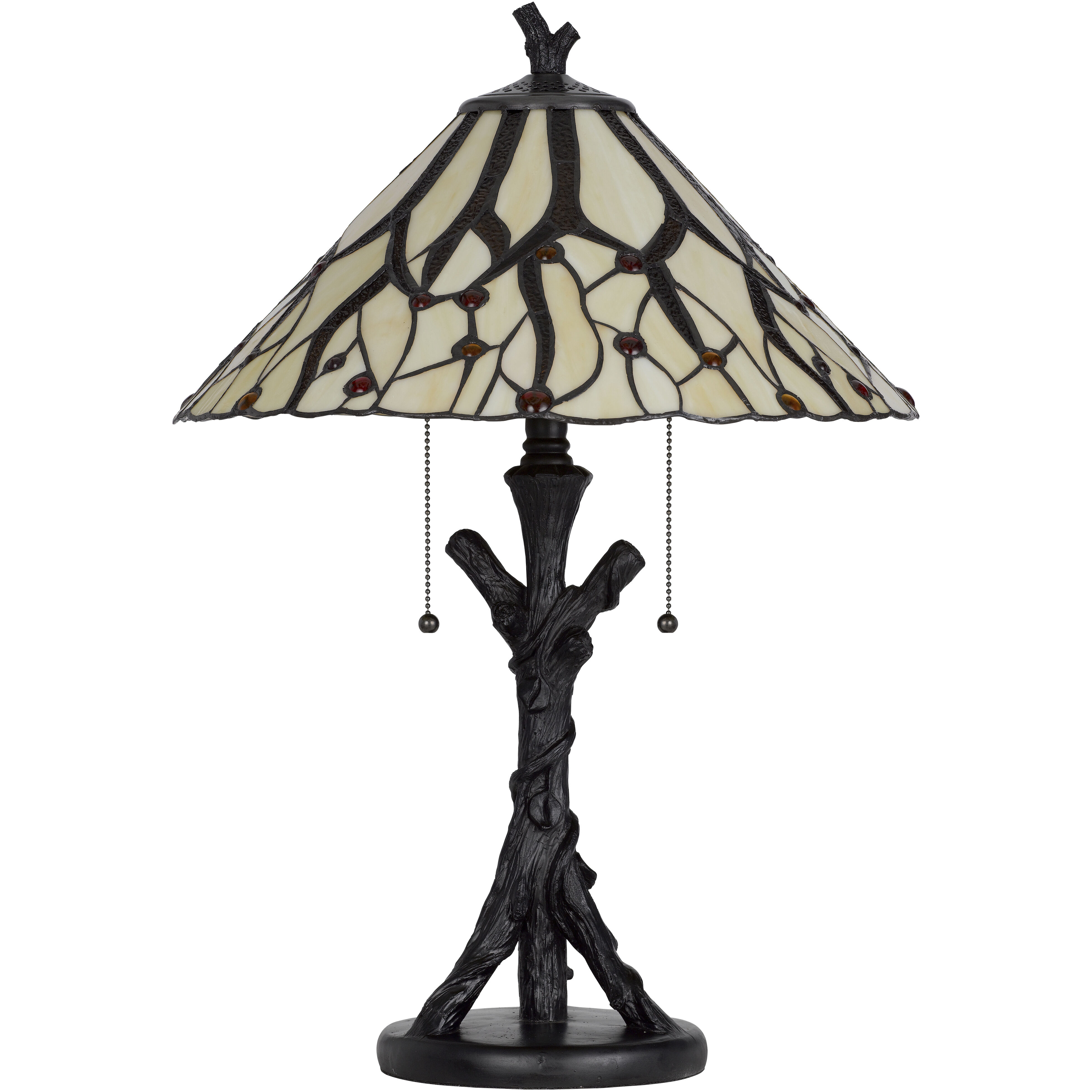 3104 Tiffany 24 inch 60.00 watt Dark Bronze Table Lamp Portable Light
