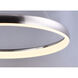 Innertube LED 31.5 inch Satin Nickel Single Pendant Ceiling Light
