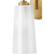 Honey 1 Light 7 inch Distressed Brass Bath Light Wall Light