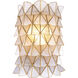 Flair Wall Sconce Wall Light in Oxidized Gold Leaf