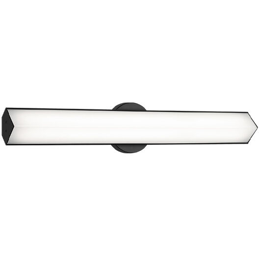 Jade LED 24 inch Black Bath Vanity Light Wall Light
