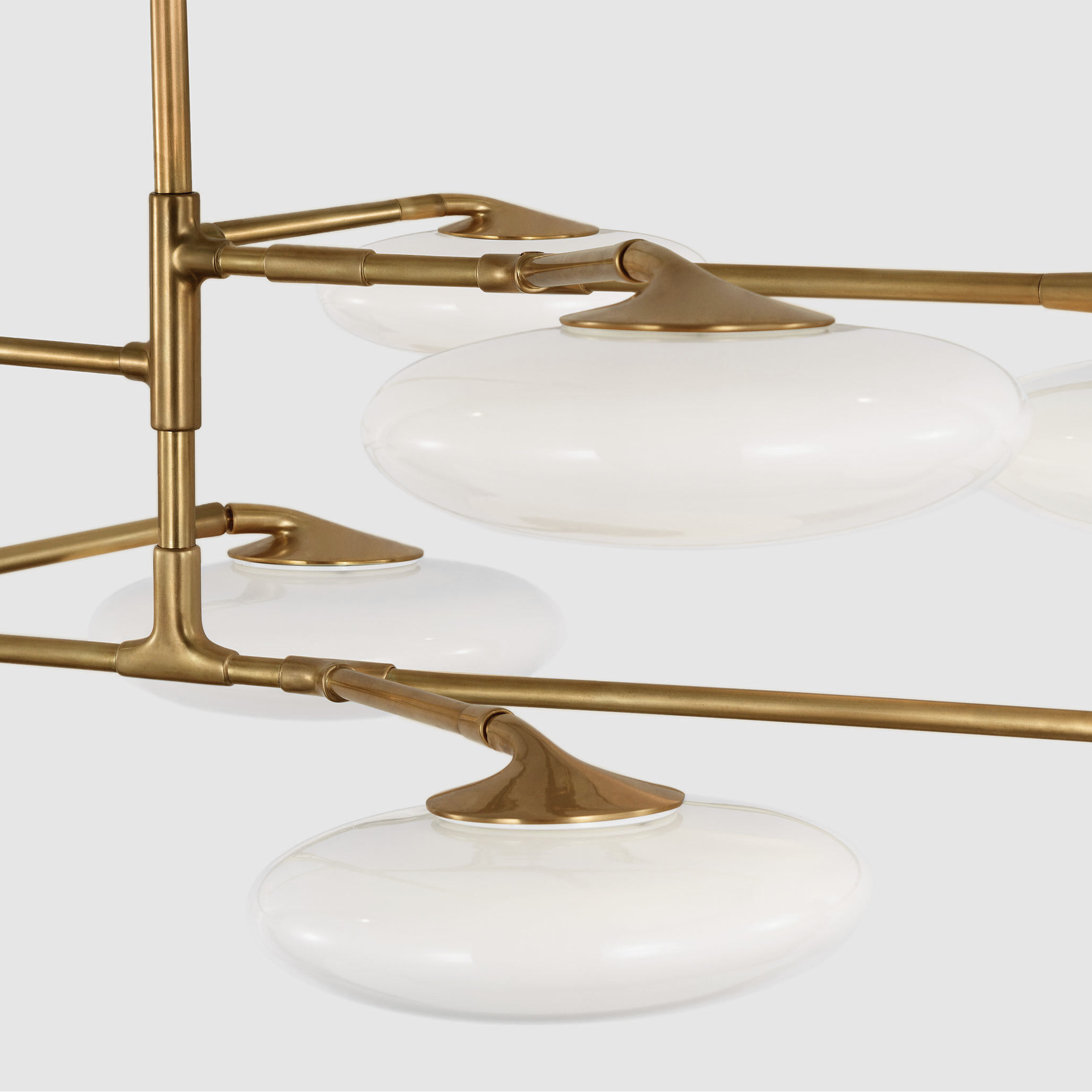 Champalimaud Brindille LED 65 inch Soft Brass Two Tier Chandelier Ceiling Light, Extra Large