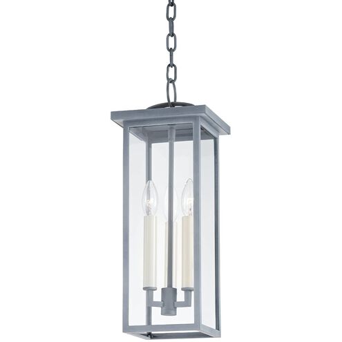 Eden 3 Light 8 inch Weathered Zinc Outdoor Pendant