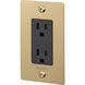 1G Duplex 125 Brass Outlet