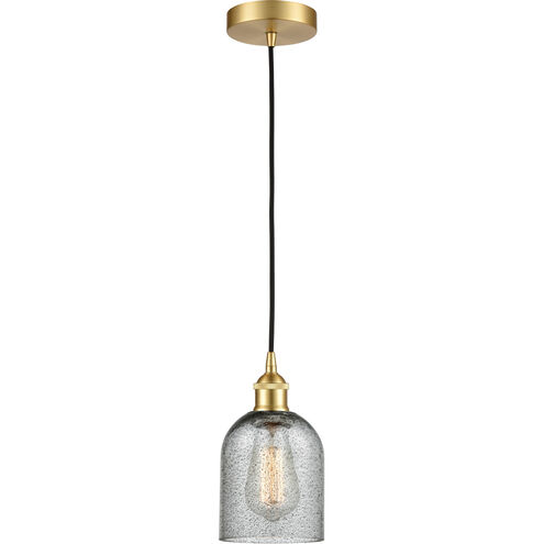 Edison Caledonia LED 5 inch Satin Gold Mini Pendant Ceiling Light