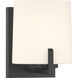 Mirelle 1 Light 6 inch Dark Matte Black Bath Sconce Wall Light