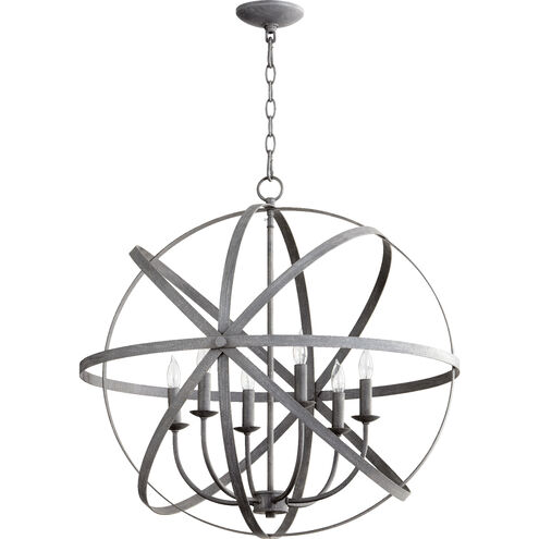 Celeste 6 Light 25.5 inch Zinc Chandelier Ceiling Light