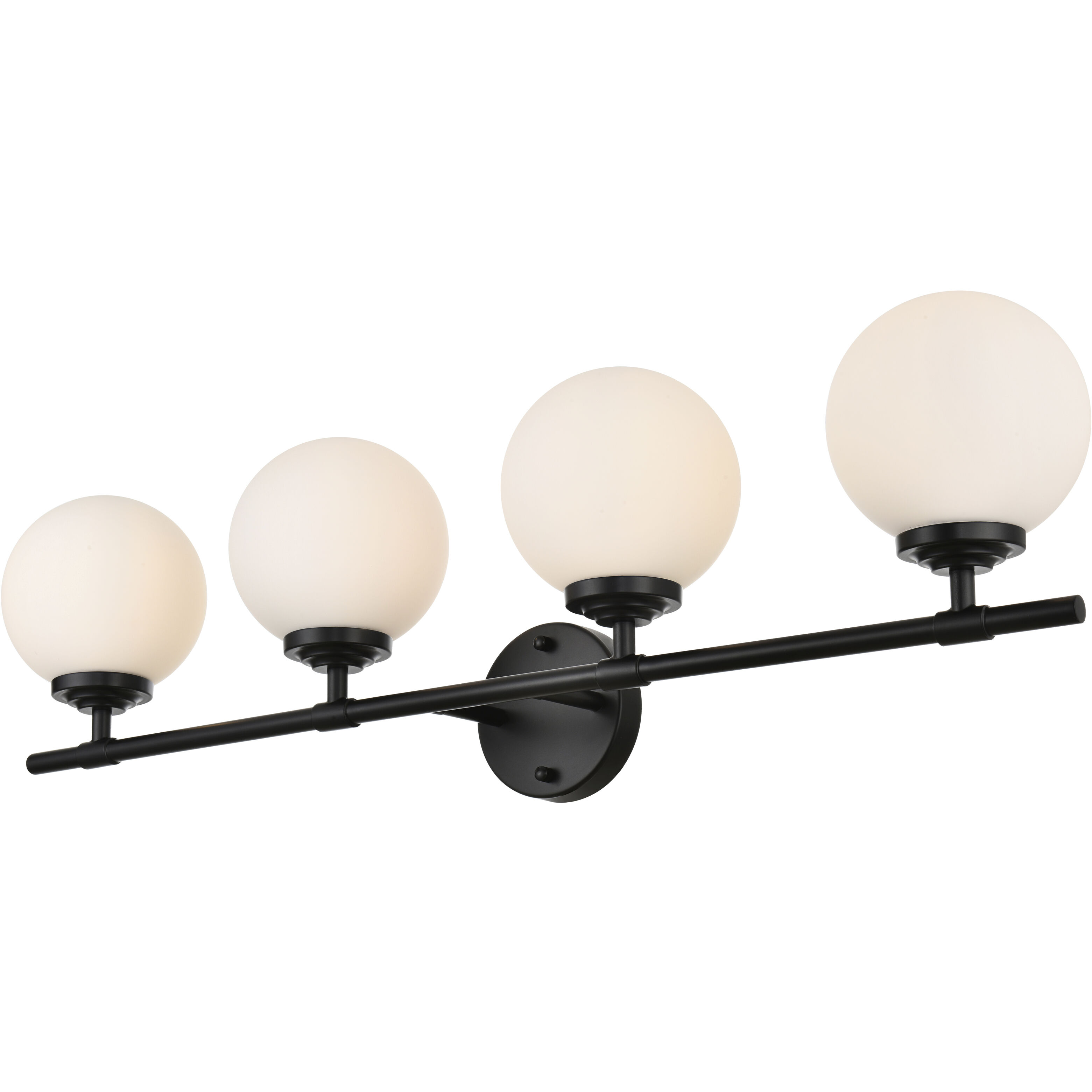 Ansley 4 Light 33 inch Black Bath Sconce Wall Light