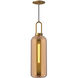 Alora Mood Soji 1 Light 6 inch Aged Gold/Copper Glass Pendant Ceiling Light