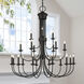 Estate 21 Light 42 inch Black Extra Large Chandelier Ceiling Light, Extra Large