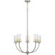 Jervis 5 Light 27 inch Brushed Steel Chandelier Ceiling Light
