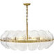 Lillia 6 Light 36.25 inch Heritage Brass Chandelier Ceiling Light
