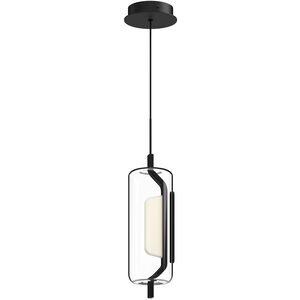 Hilo 4.75 inch Black with Brushed Gold Pendant Ceiling Light