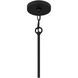 McIntire 9 Light 30 inch Matte Black Chandelier Ceiling Light