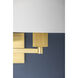 Sammy 1 Light 12.5 inch Aged Brass Wall Sconce Wall Light