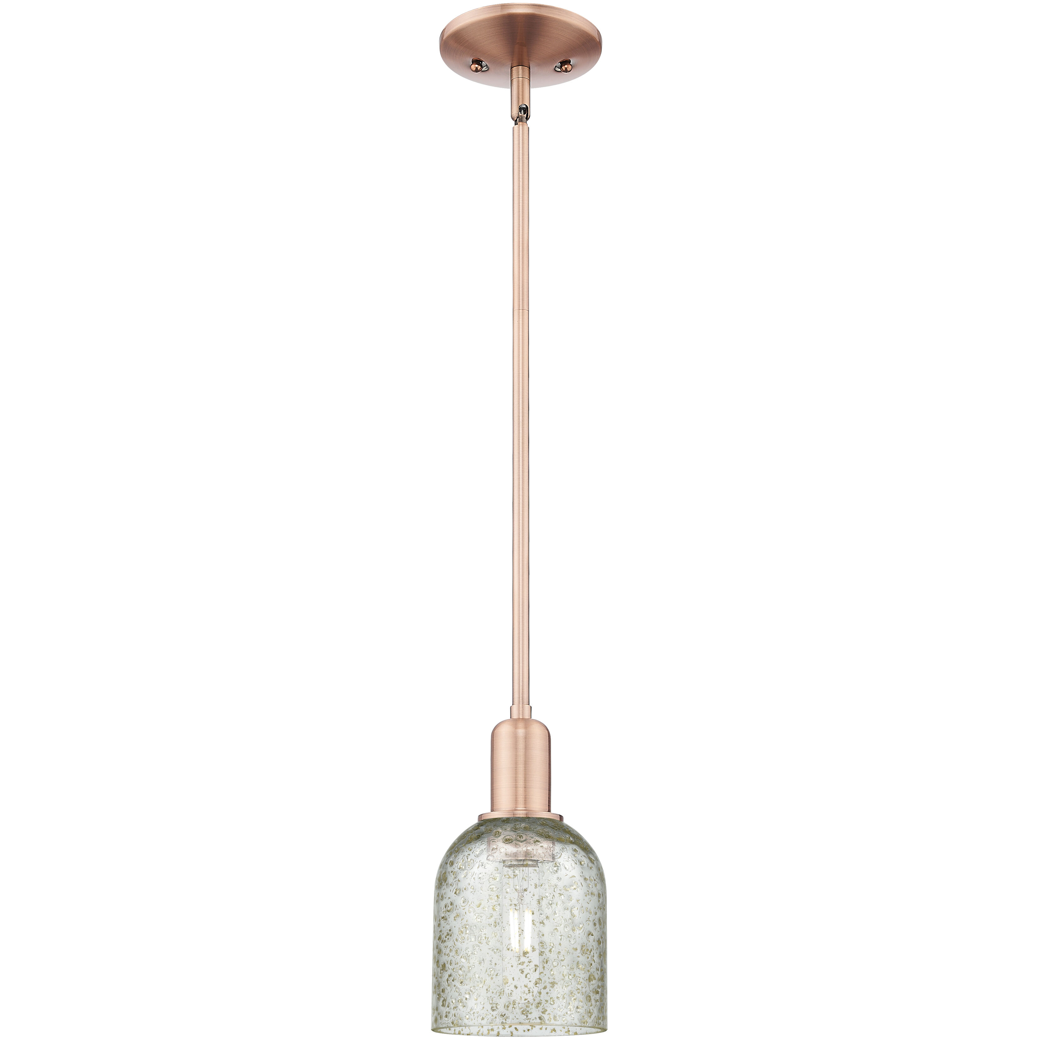 Arcadia Caledonia 1 Light 5 inch Antique Copper Mini Pendant Ceiling Light in Mica