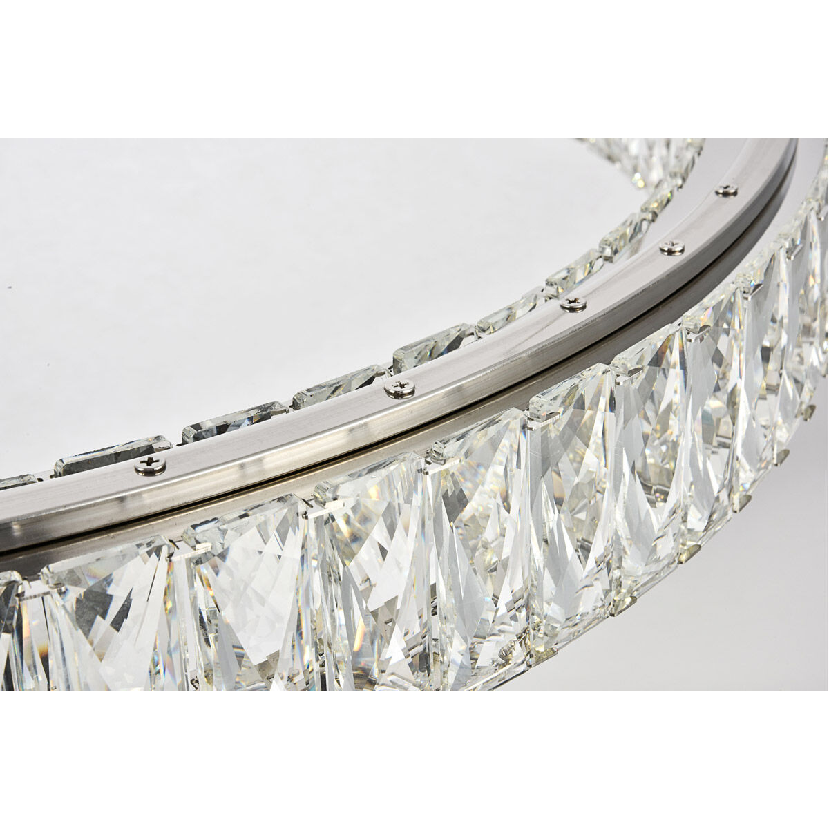 Monroe LED 32 inch Chrome Chandelier Ceiling Light