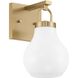 Mansfield 1 Light 7.75 inch Champagne Gold Vanity Light Wall Light