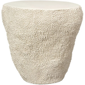 Uni 24 X 24 inch Cream White Side Table, Large