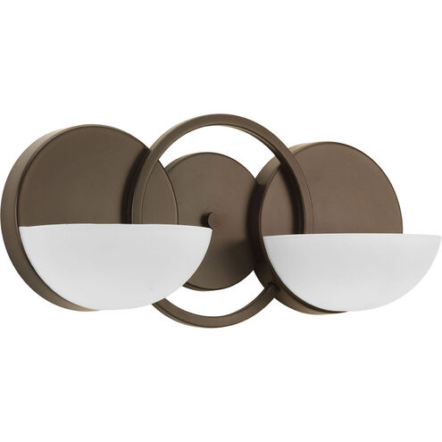 Engage 2 Light 15 inch Antique Bronze Bath Vanity Wall Light