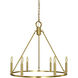 Midtown 6 Light 26 inch Brushed Nickel Dining Chandelier Ceiling Light