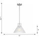 Drew & Jonathan Liouet 1 Light 12 inch Brushed Nickel Pendant Ceiling Light, Medium