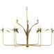 New Traditional 9 Light Spartina Gold and Palmetto Chandelier Ceiling Light
